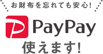 PayPay使えます！