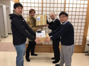 作業療法士学科　卒業生より寄贈品をいただきました！