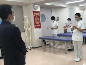 理学療法士学科　校章授与式