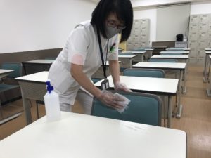 視能訓練士学科１年制　入試対策イベントに向けて…感染対策万全に！