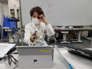 視能訓練士学科３年制　オンライン授業の様子