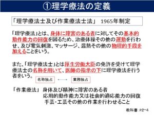 理学療法士学科　授業紹介⑨　『理学療法概論』