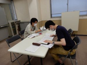 言語聴覚士学科　2年生『臨床実習前の自主練習』