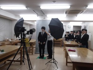 言語聴覚士学科　2年生が就職活動に向けて「写真撮影」をしました