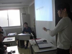 理学療法士学科　見学実習報告会の様子です！