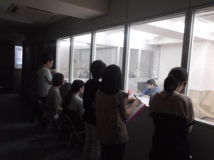 言語聴覚士学科　「ことばの相談室」見学実習をしています！