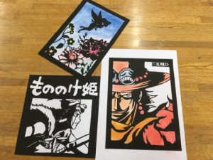 作業療法士学科　昼間部１年生が籐細工と切り絵を作成しました！