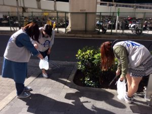 作業療法士学科　美化活動を続けています！