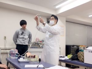 作業療法士学科　吸引実習を行いました！